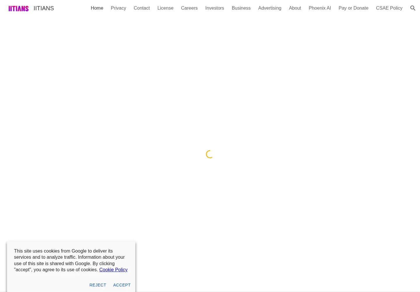 Screenshot of iitiansgroup.com