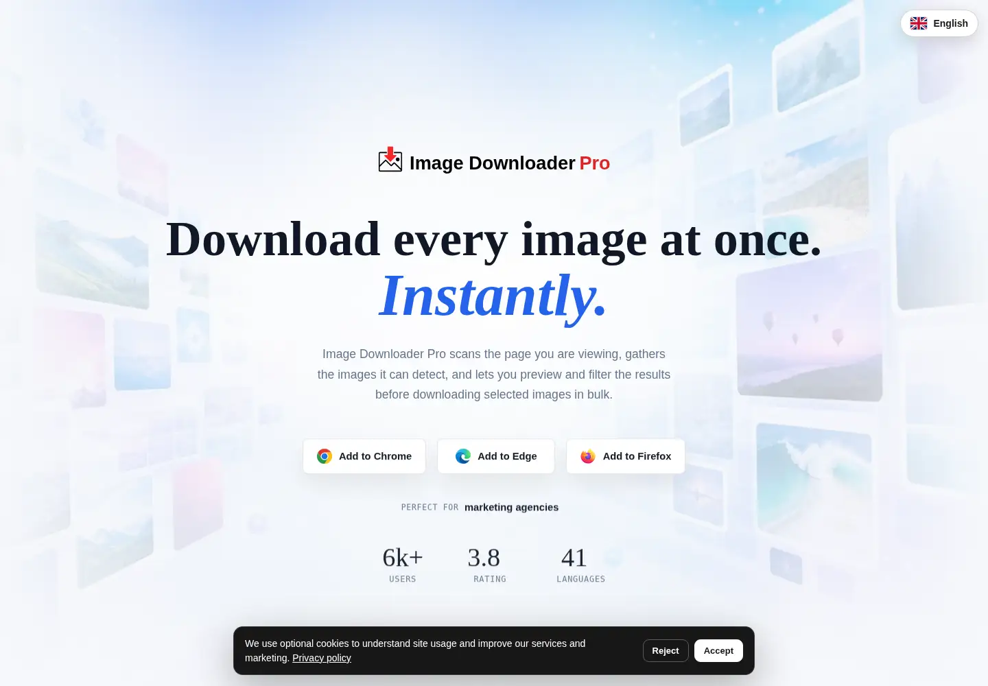 Screenshot of imagedownloaderpro.com