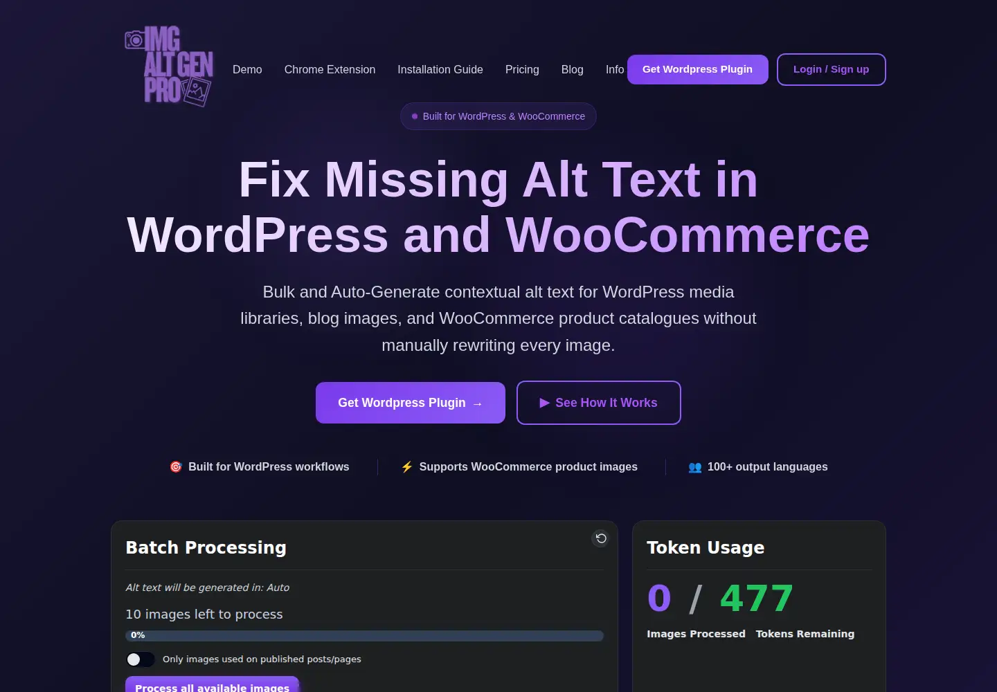 Screenshot of imgaltgen.com