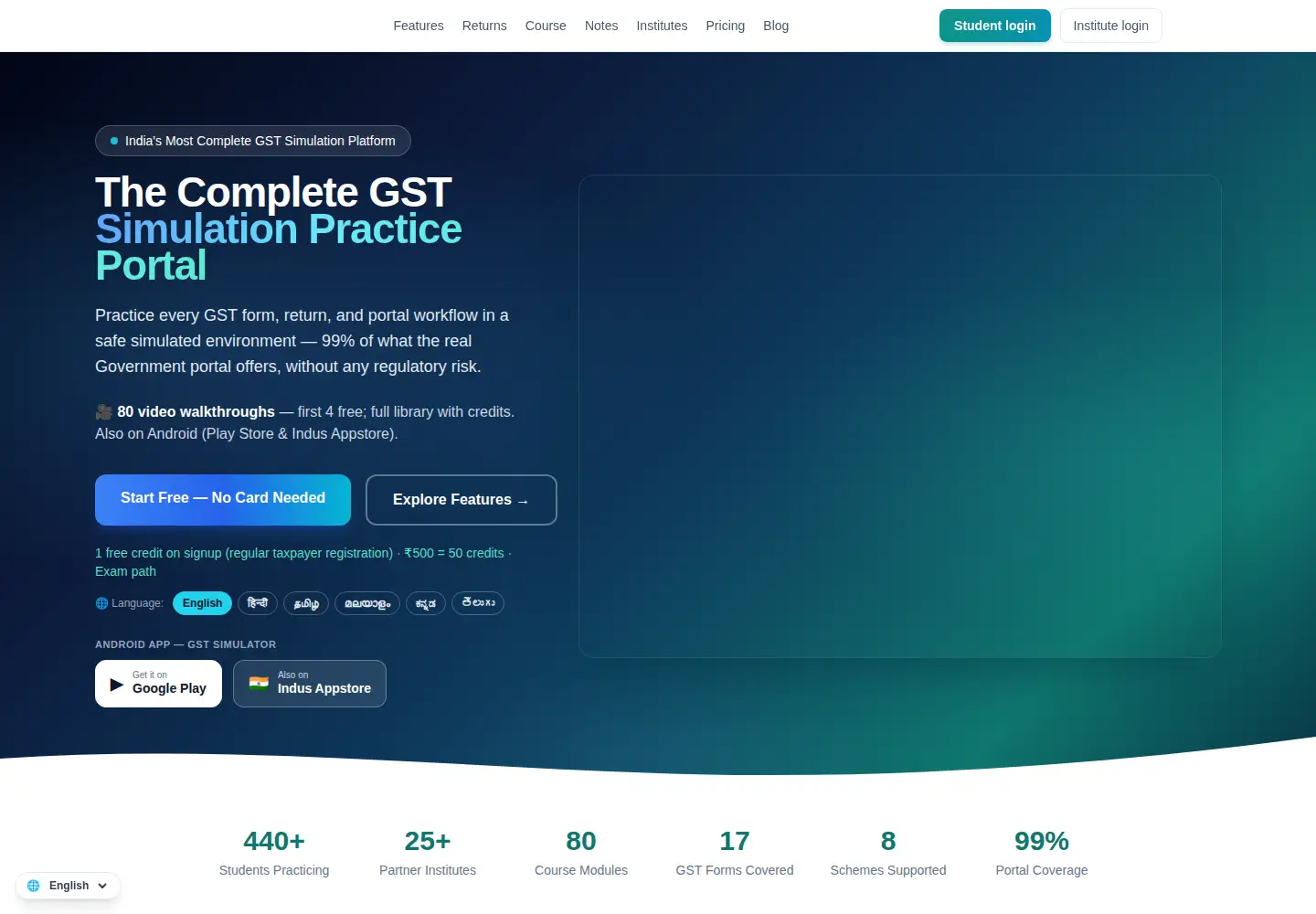 Captured homepage of indiataxsim.com in the current scan