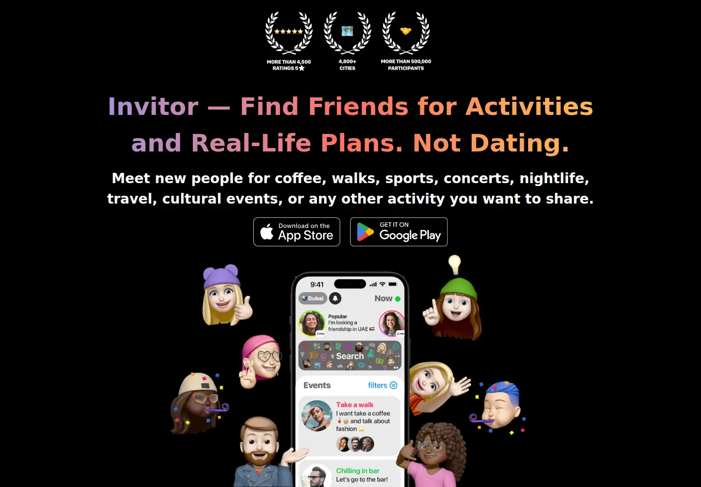 Captured homepage of invitor.com in the current scan