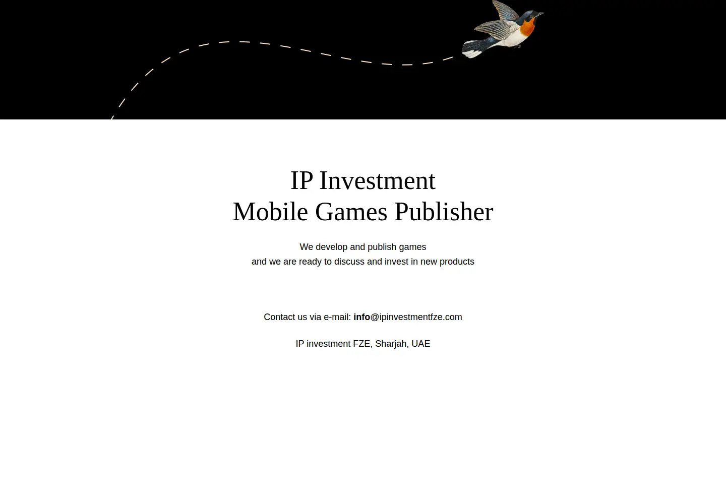 Screenshot of ipinvestmentfze.com