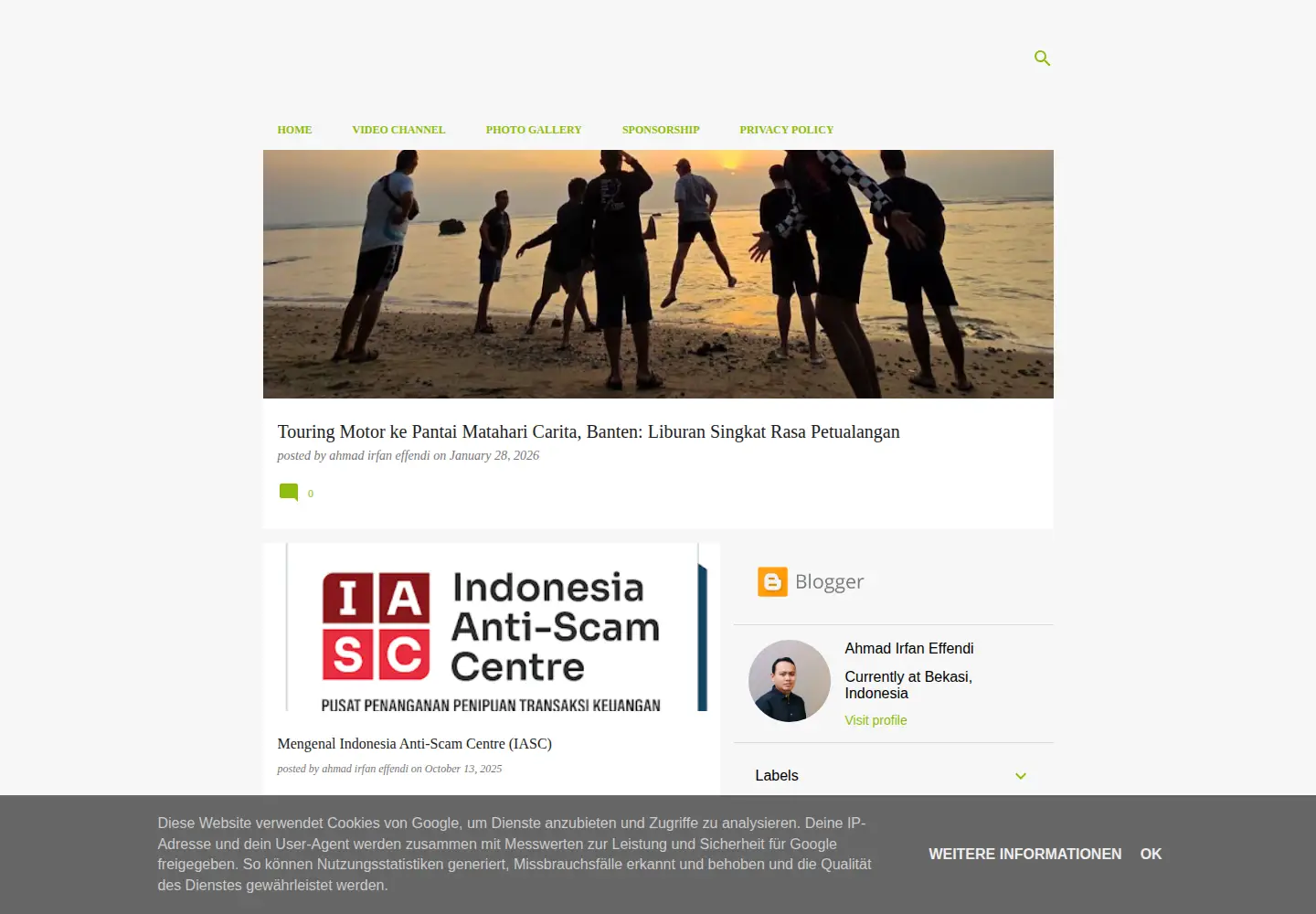 Screenshot of irfan-room.com