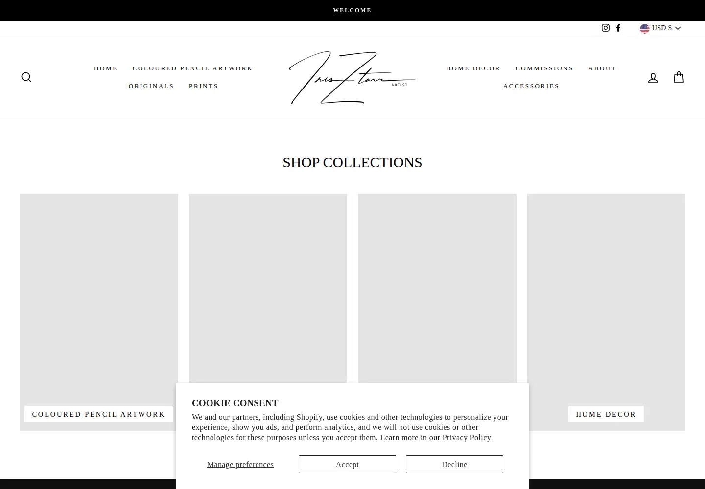 Screenshot of irisztarr.com