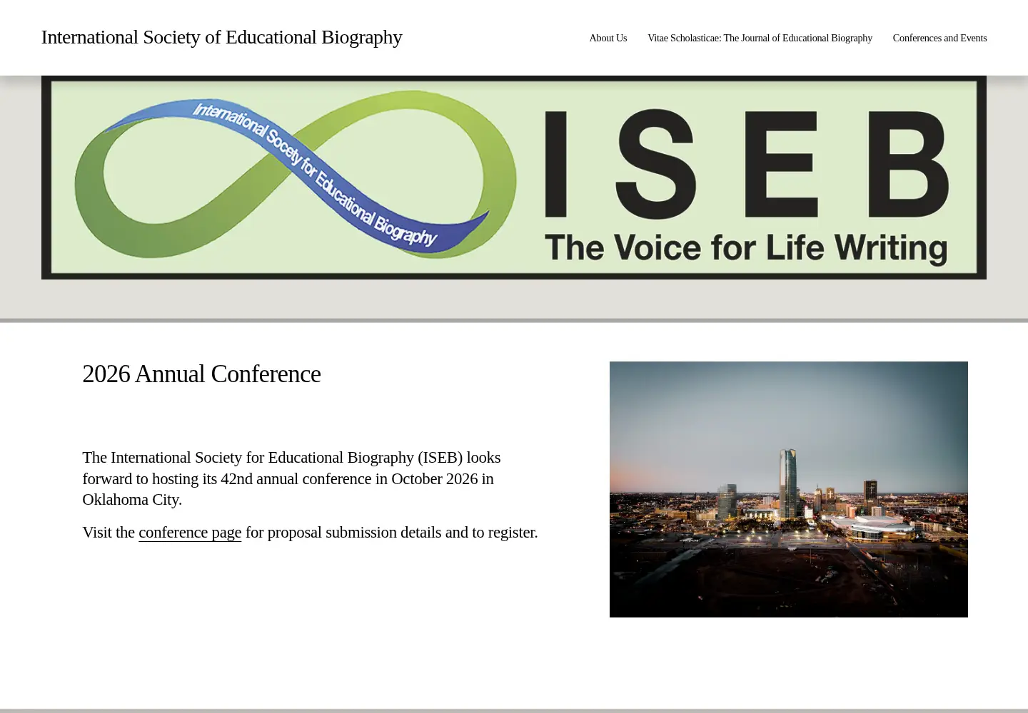 Screenshot of isebio.com