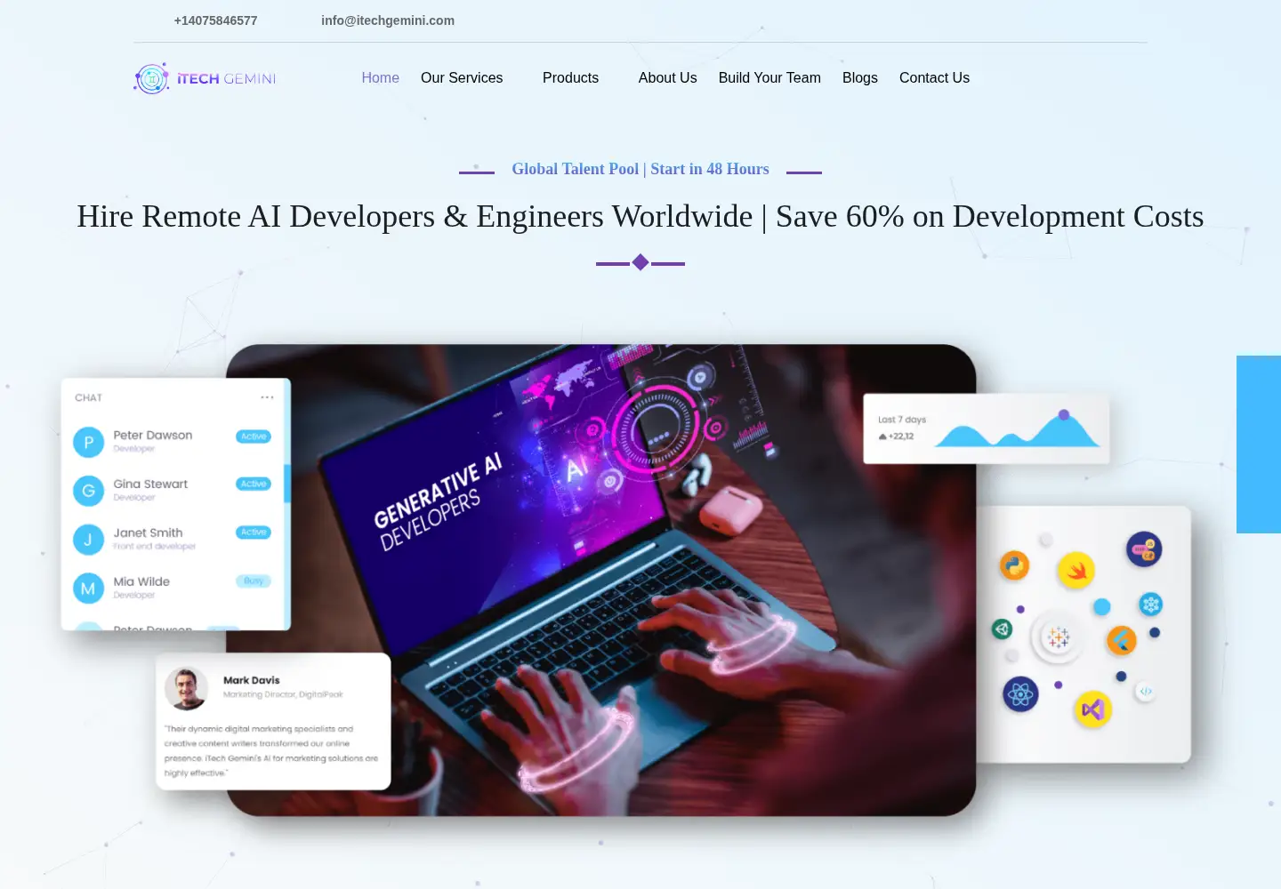 Screenshot of itechgemini.com