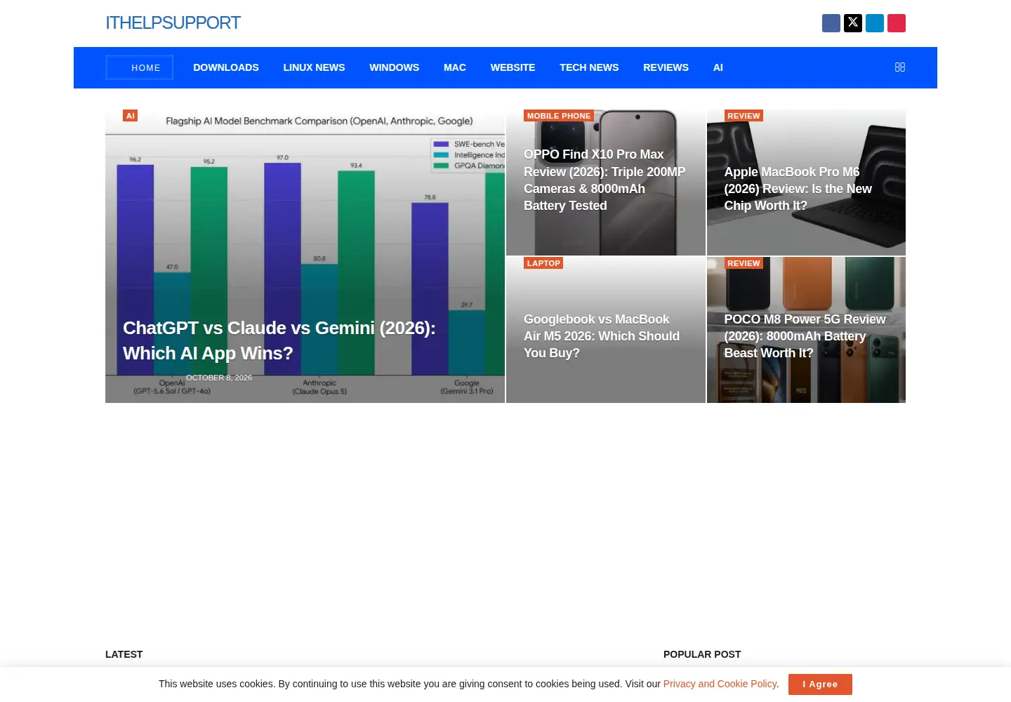 Screenshot of ithelpsupport.com