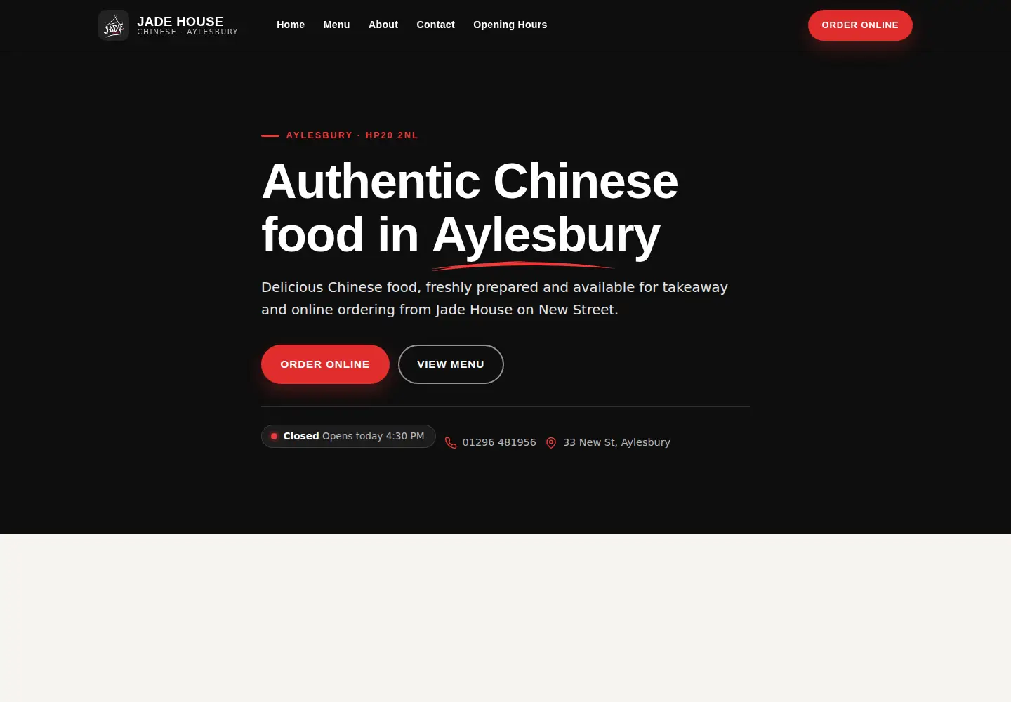 Screenshot of jadehouseaylesbury.com