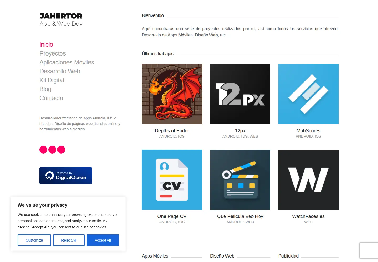 Screenshot of jahertor.com