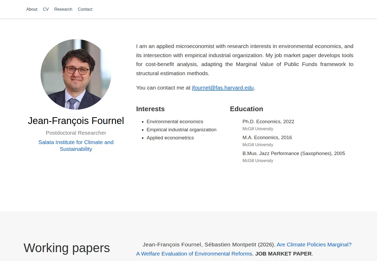 Screenshot of jeanfrancoisfournel.com
