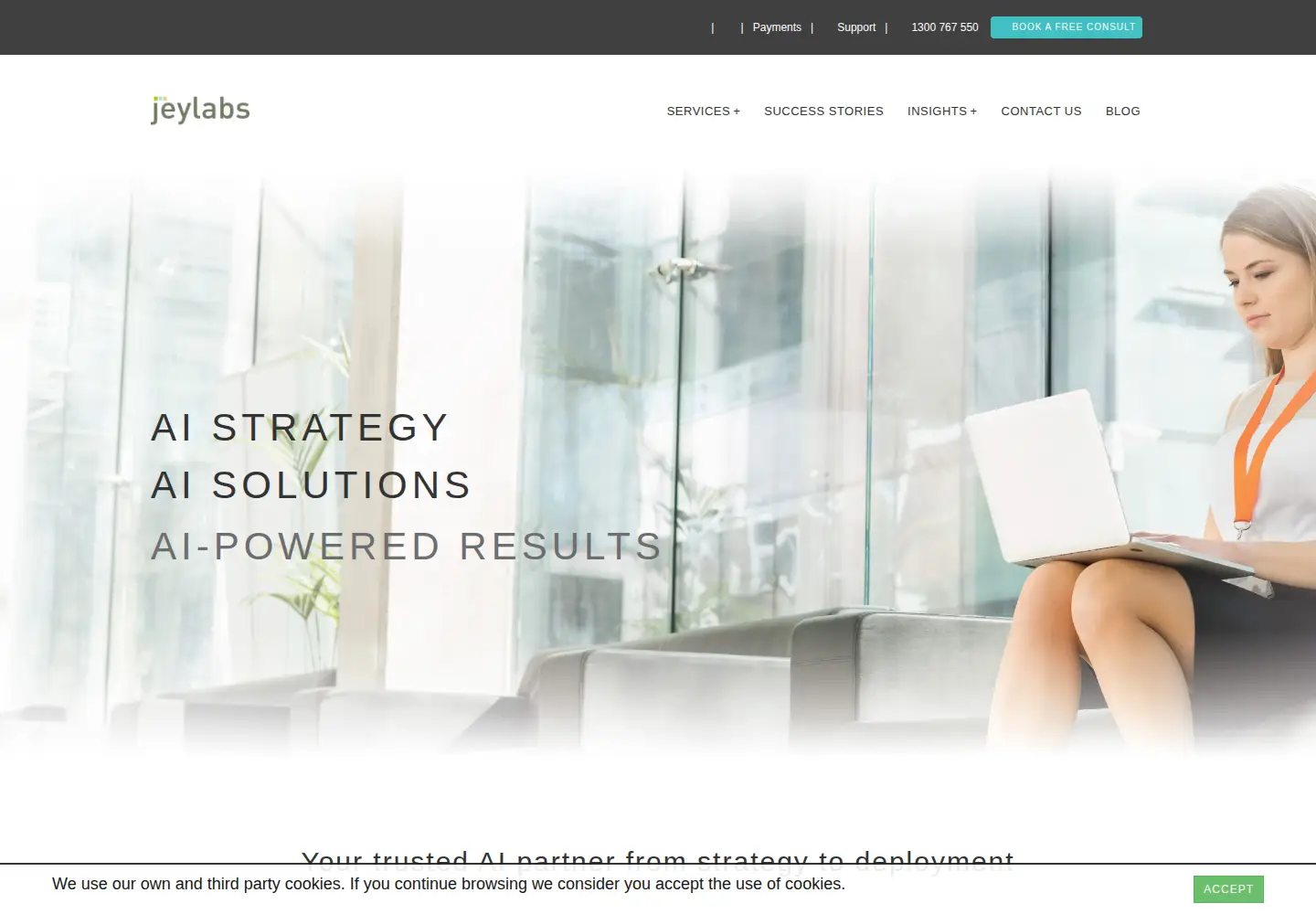 Captured homepage of jeylabs.com in the current scan