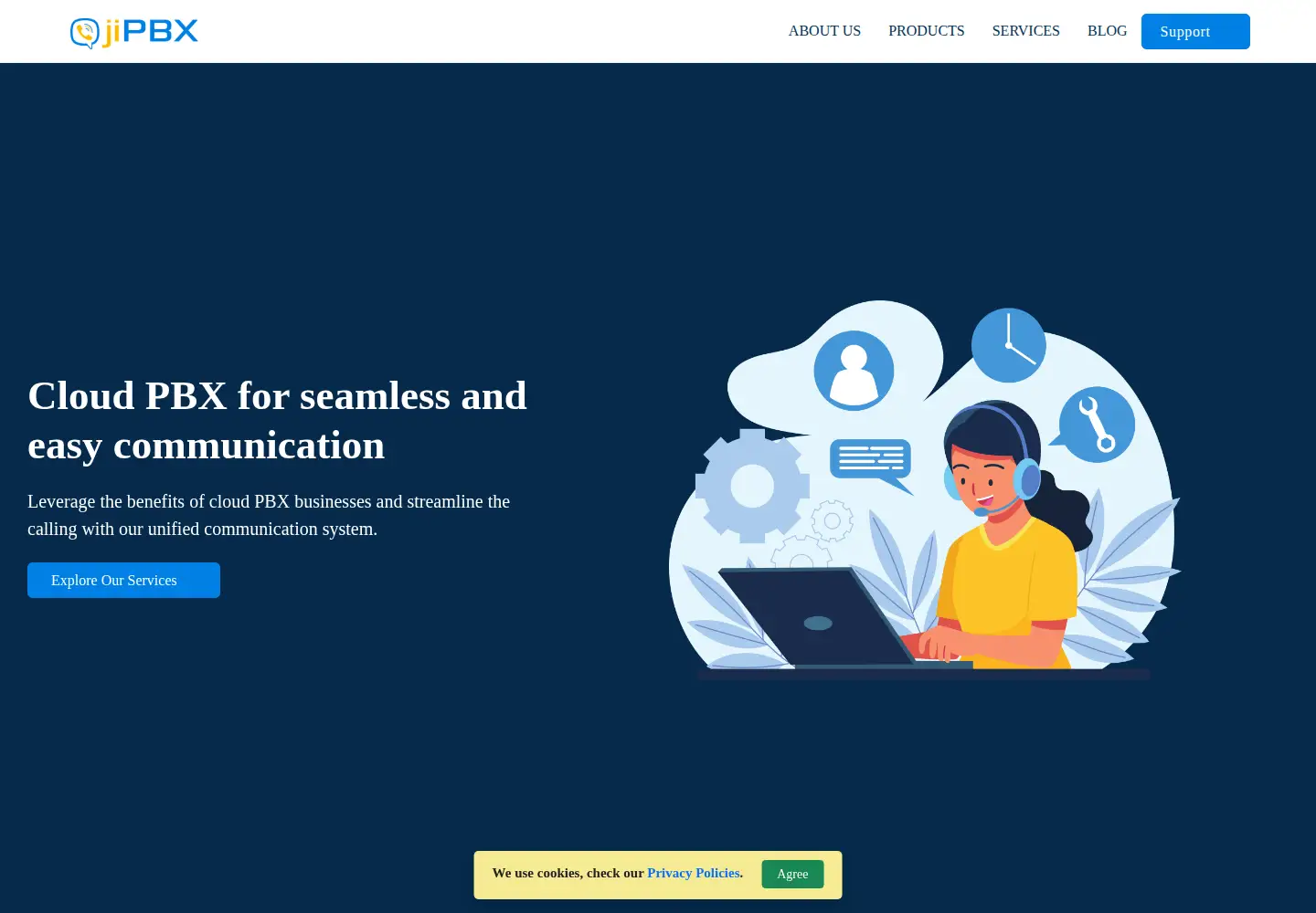 Screenshot of jipbx.com