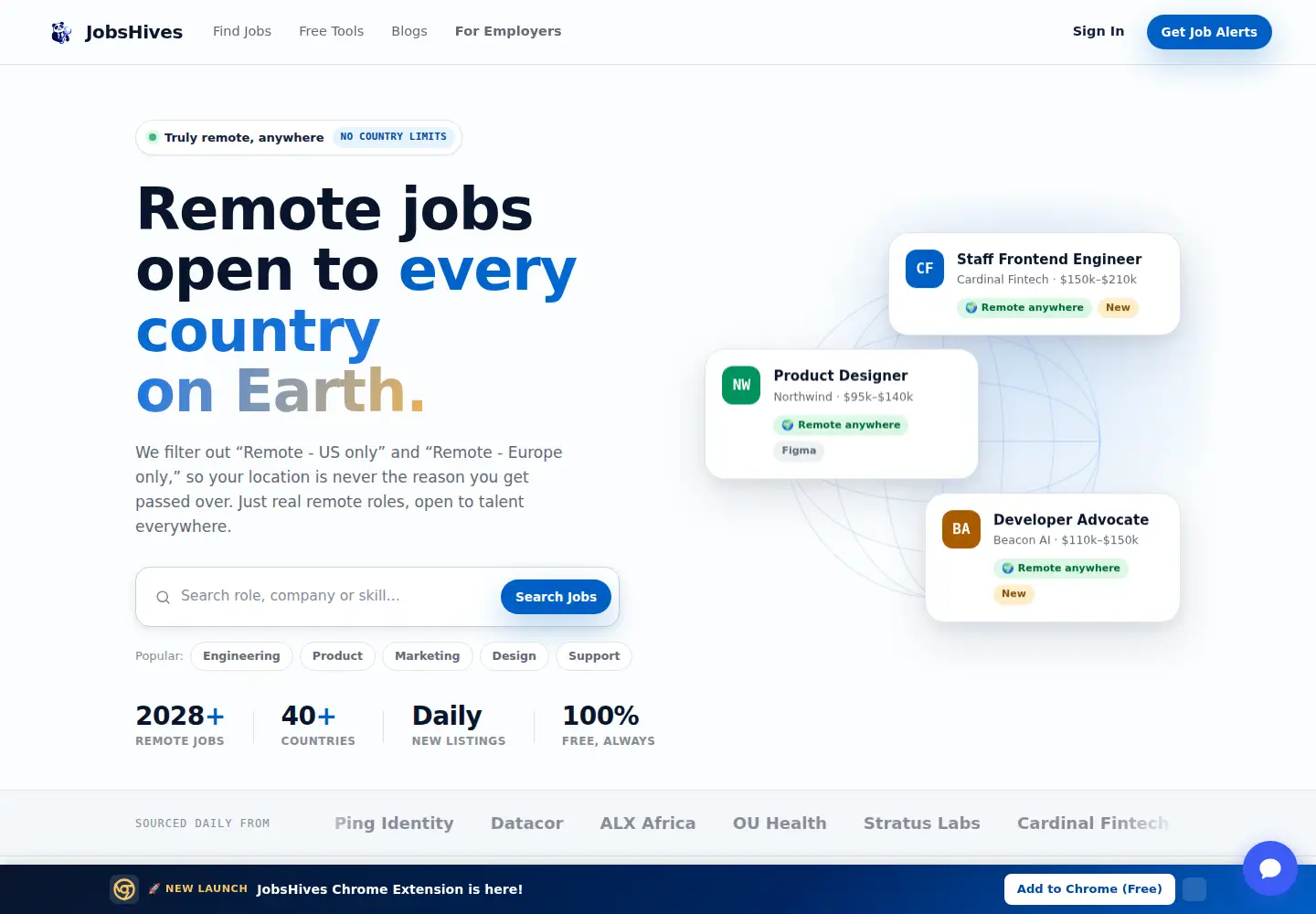 Screenshot of jobshives.com