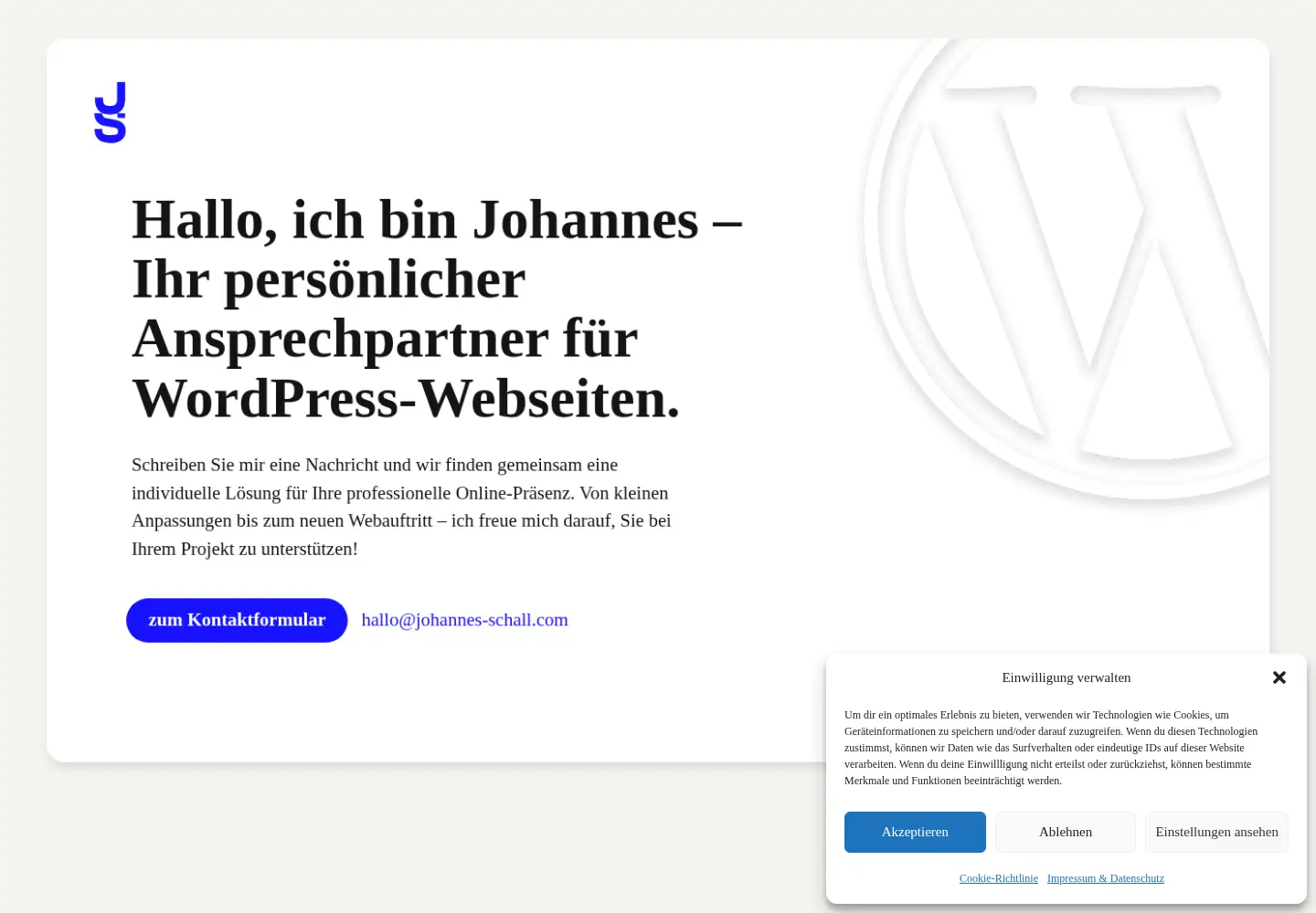 Screenshot of johannes-schall.com