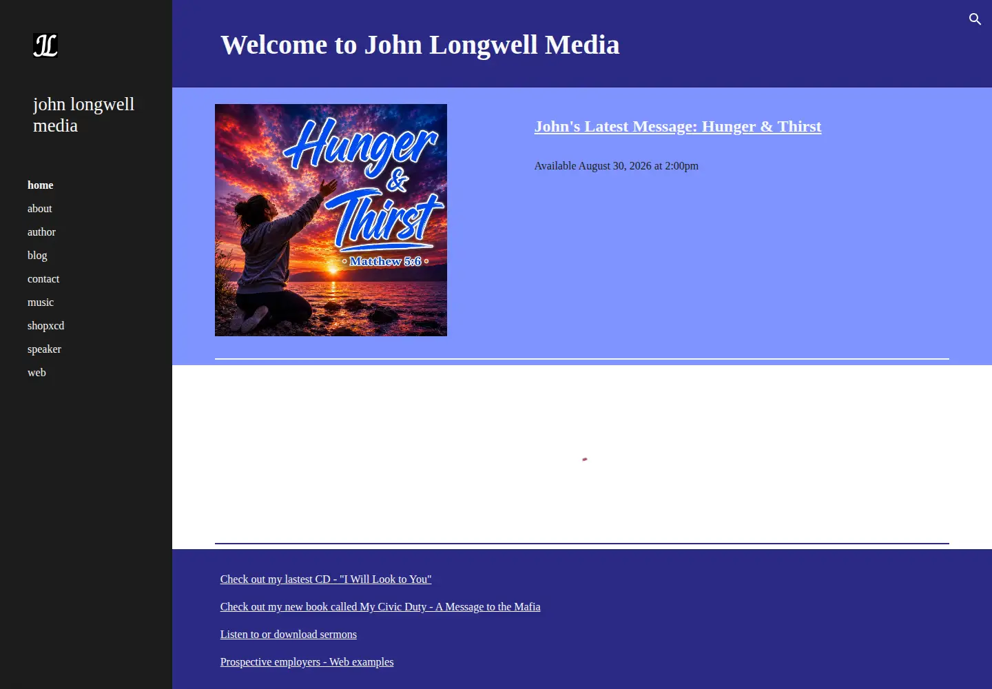 Screenshot of johnlongwell.com
