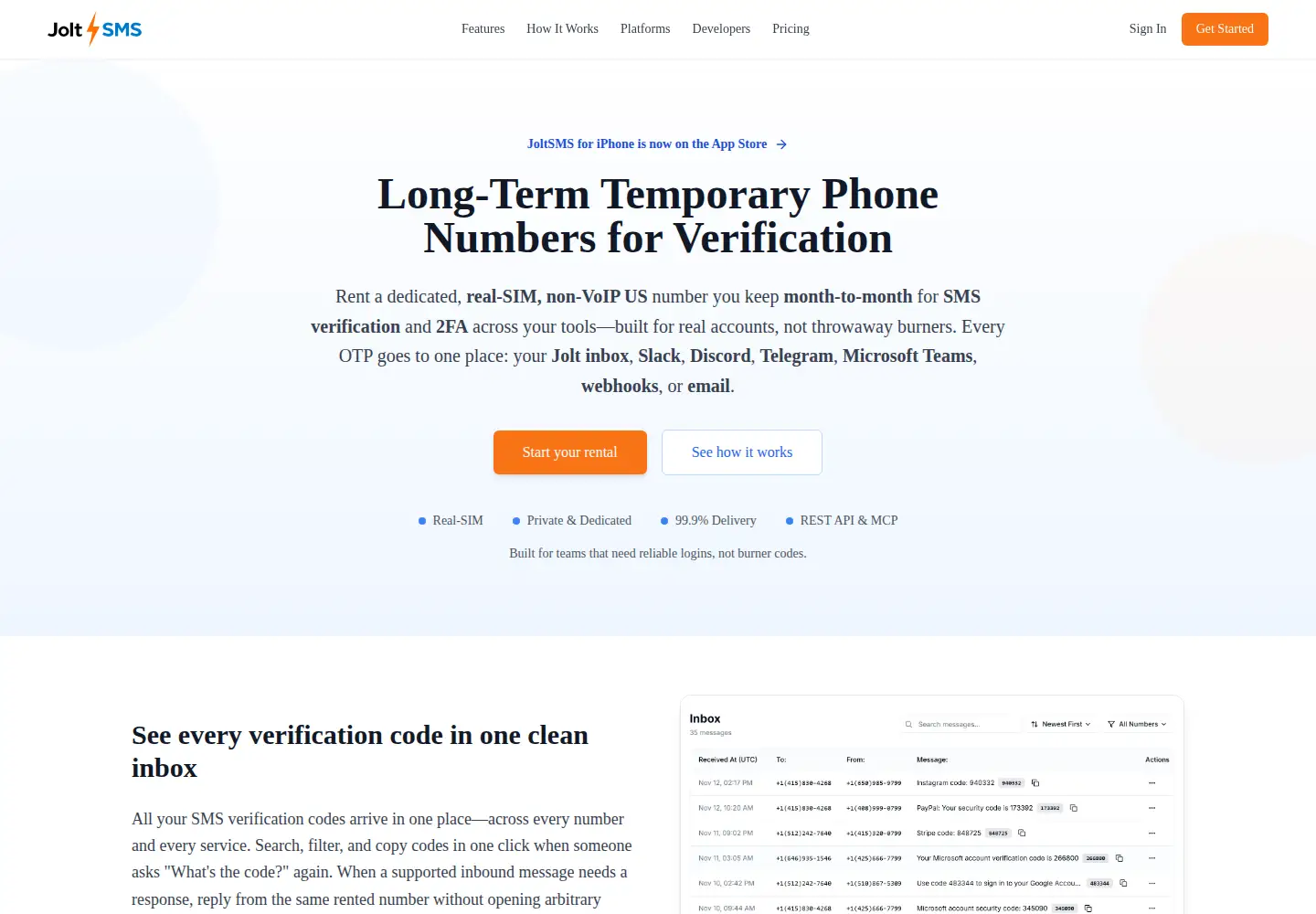 Screenshot of joltsms.com