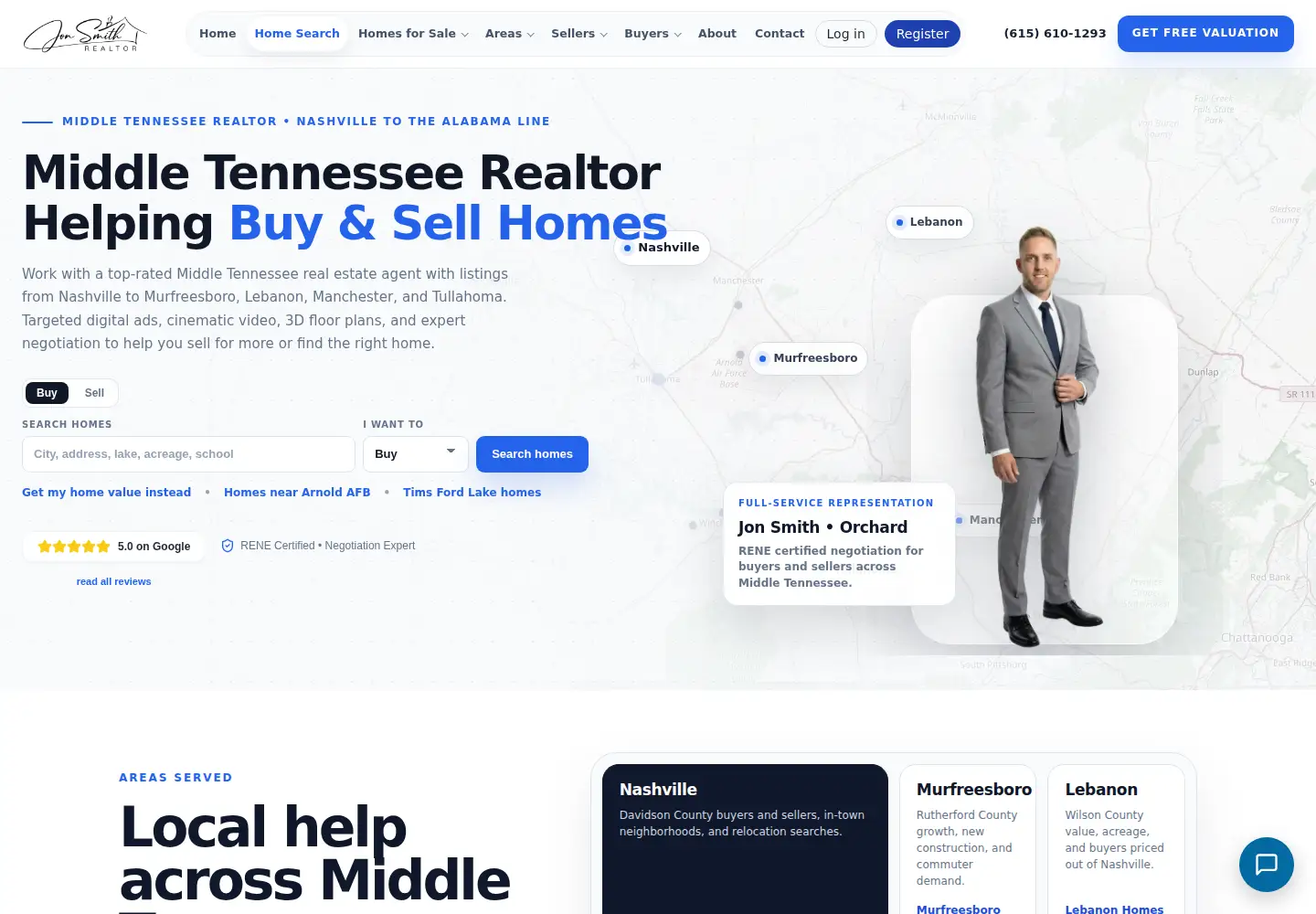 Screenshot of jonsmithrealtor.com