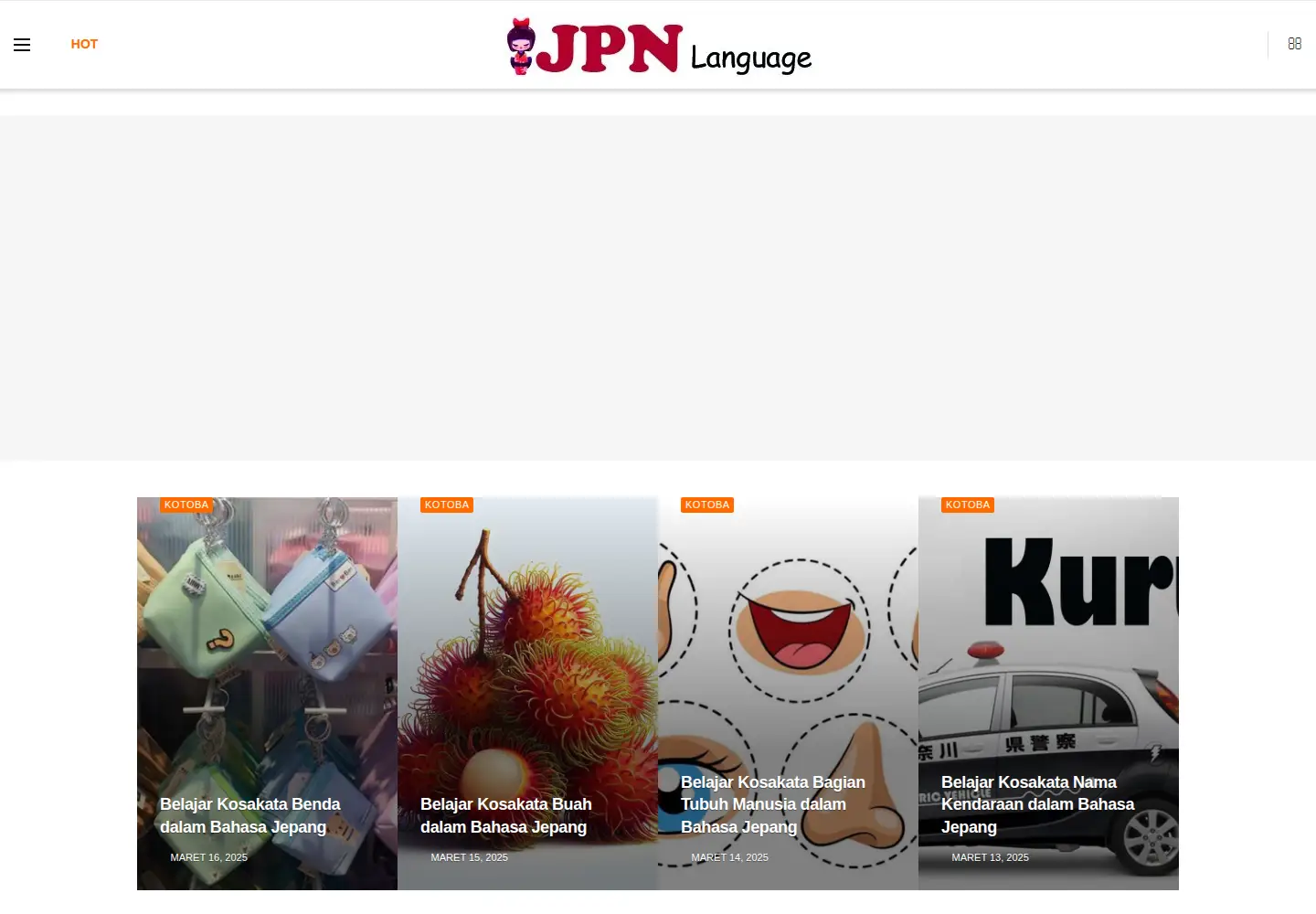 Screenshot of jpnlanguage.com