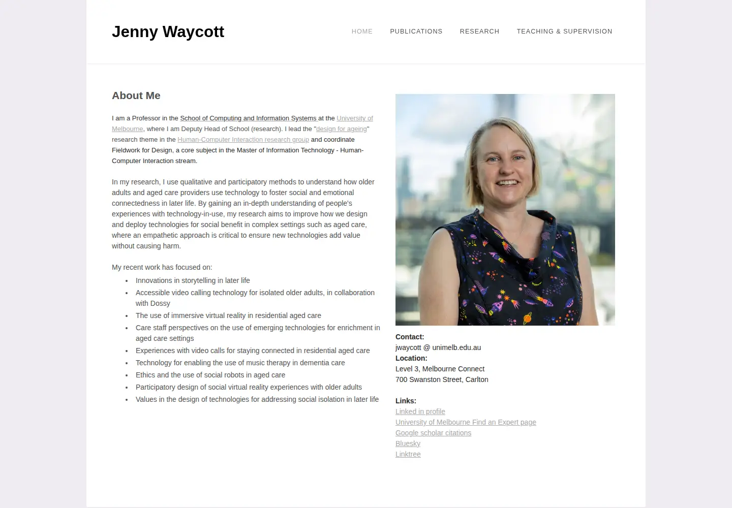 Screenshot of jwaycott.com