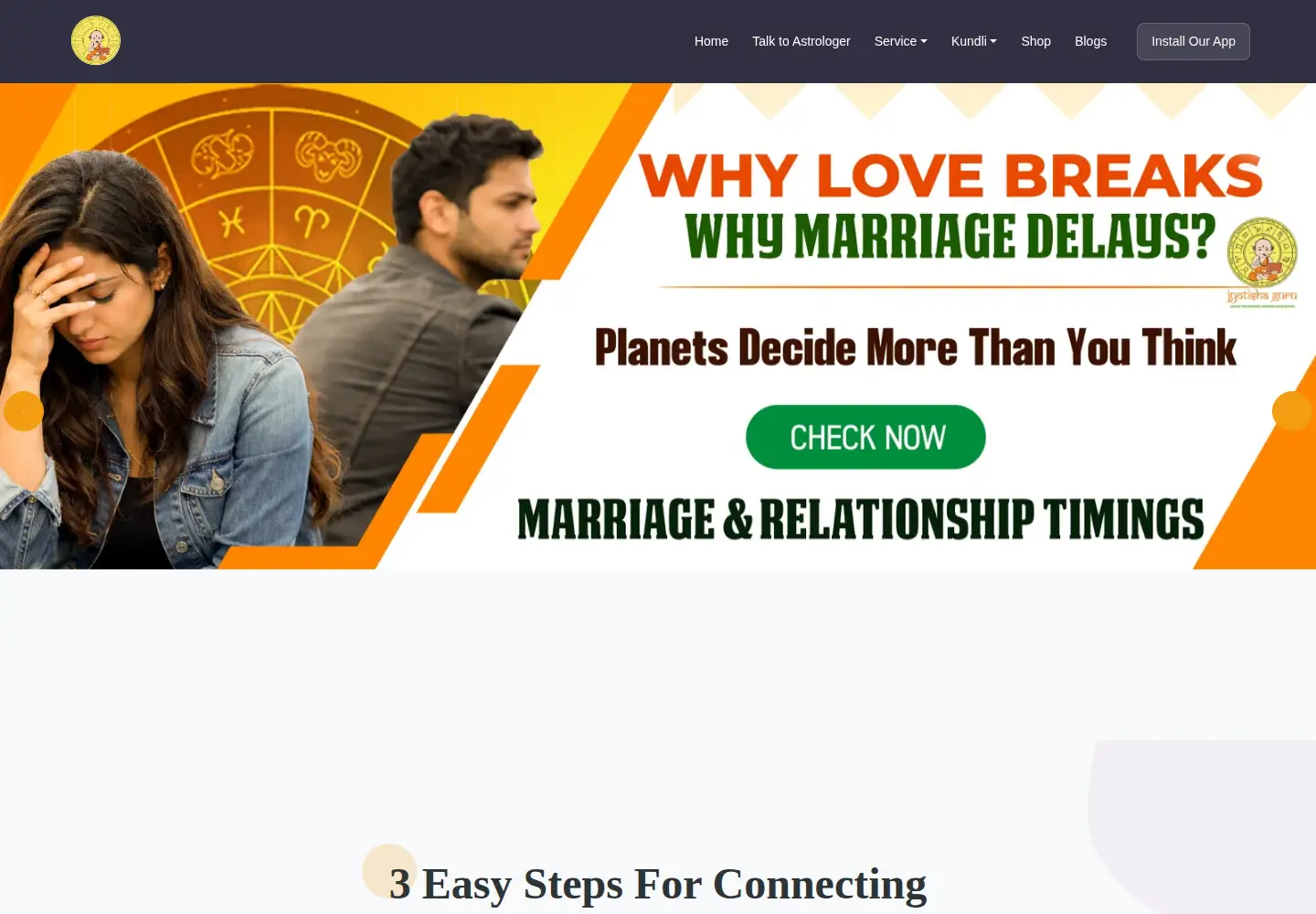 Screenshot of jyotishaguru.com