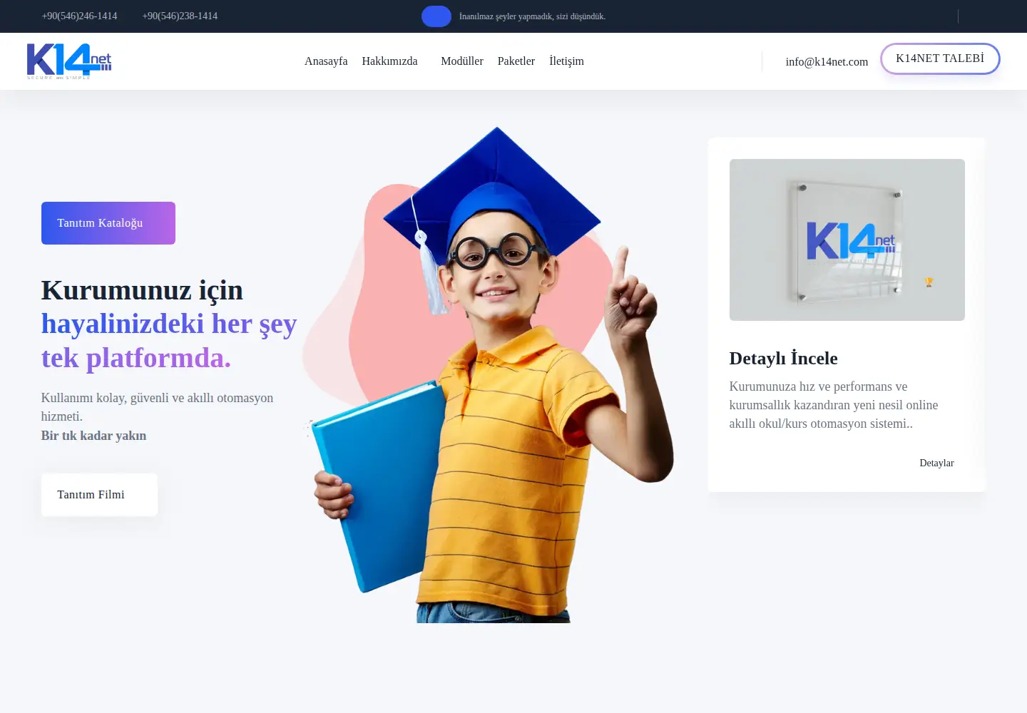 Captured homepage of k14net.com in the current scan