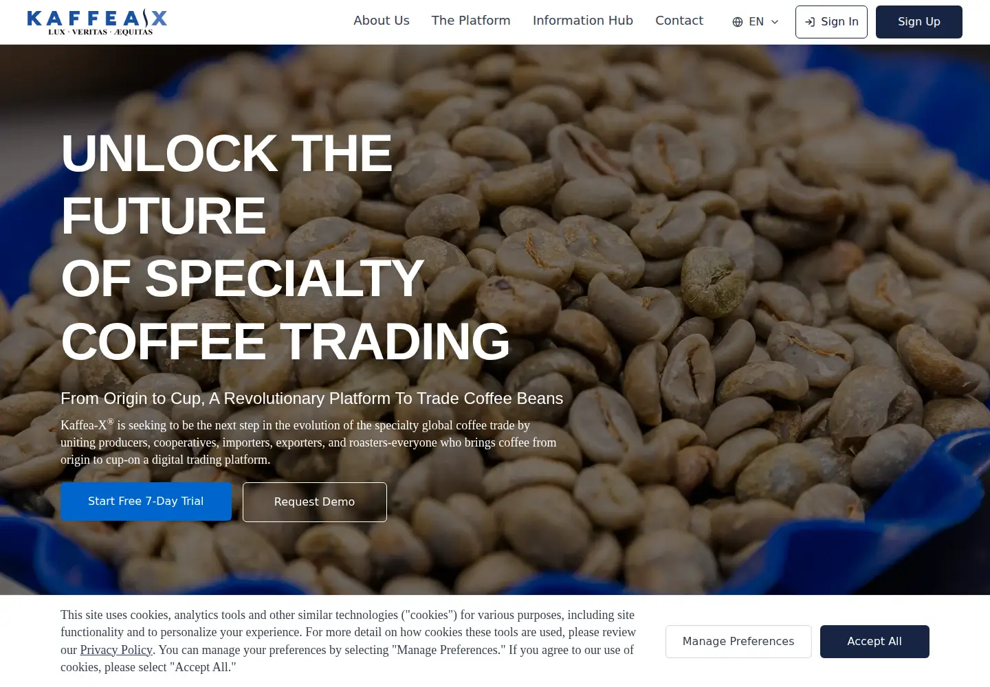 Screenshot of kaffeax.com