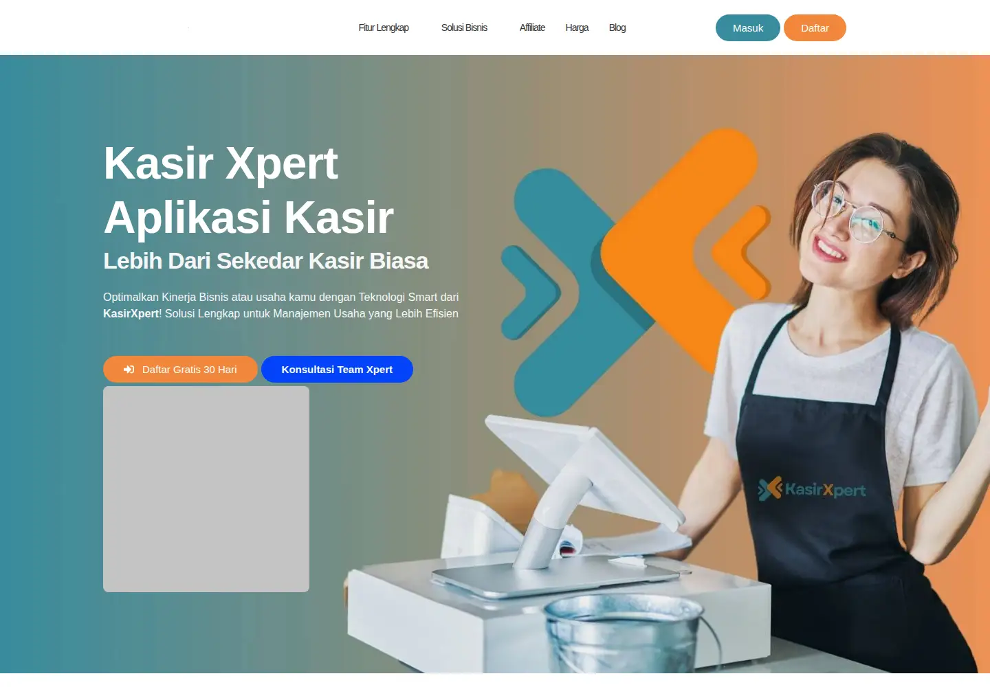 Screenshot of kasirxpert.com