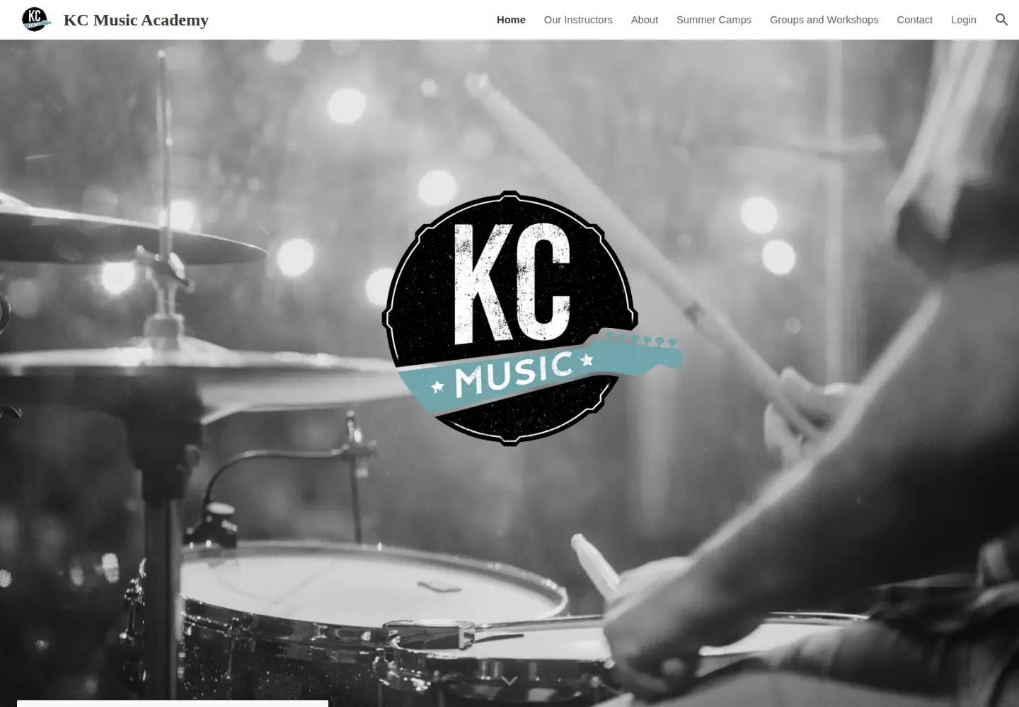 Screenshot of kcmusicacademy.com