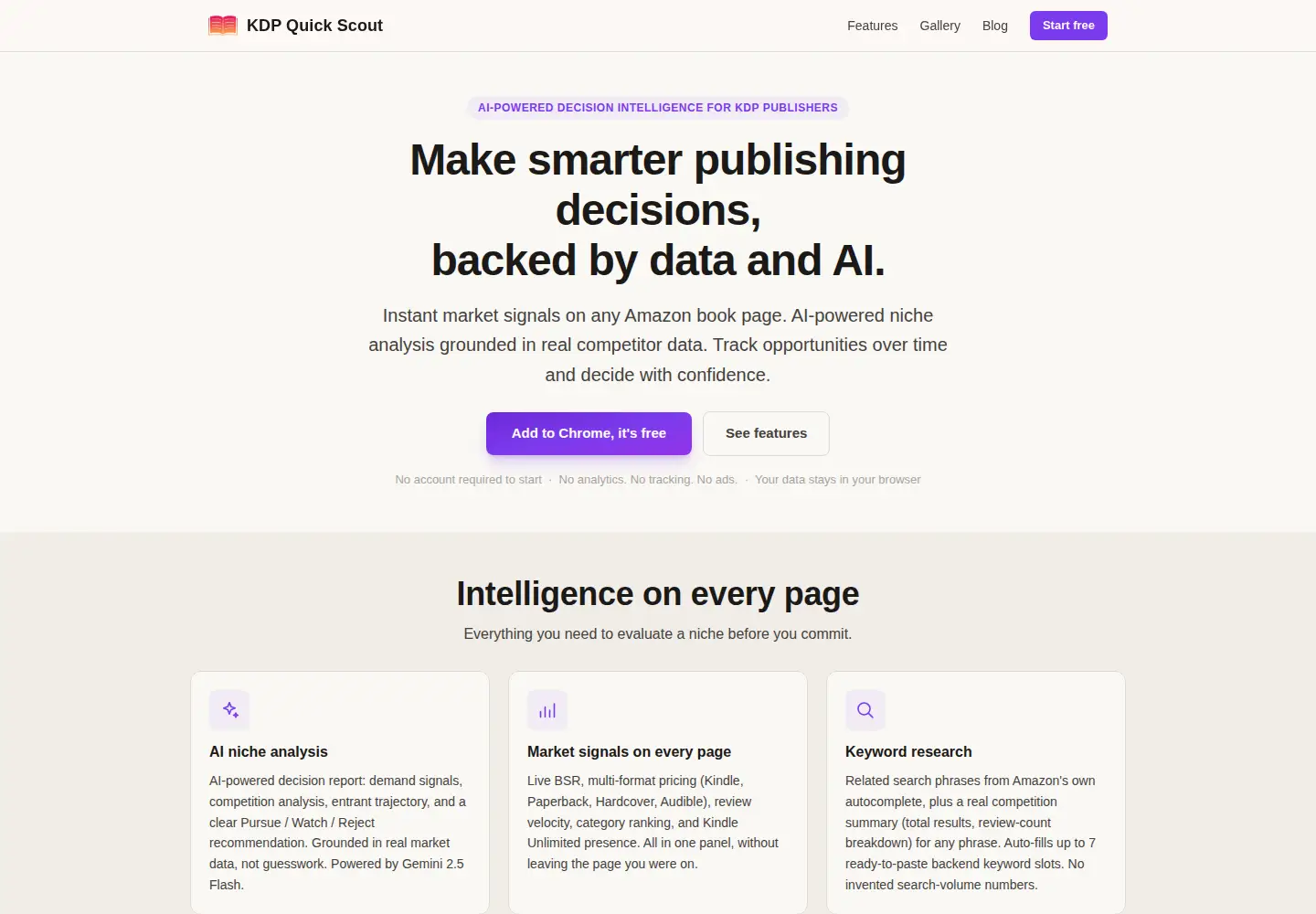 Screenshot of kdpquickscout.com