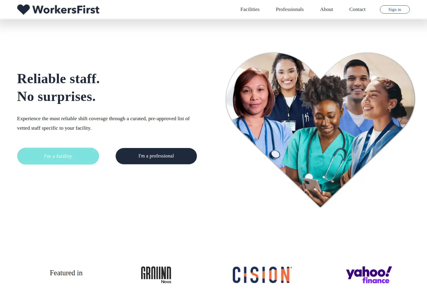 Screenshot of keepworkersfirst.com