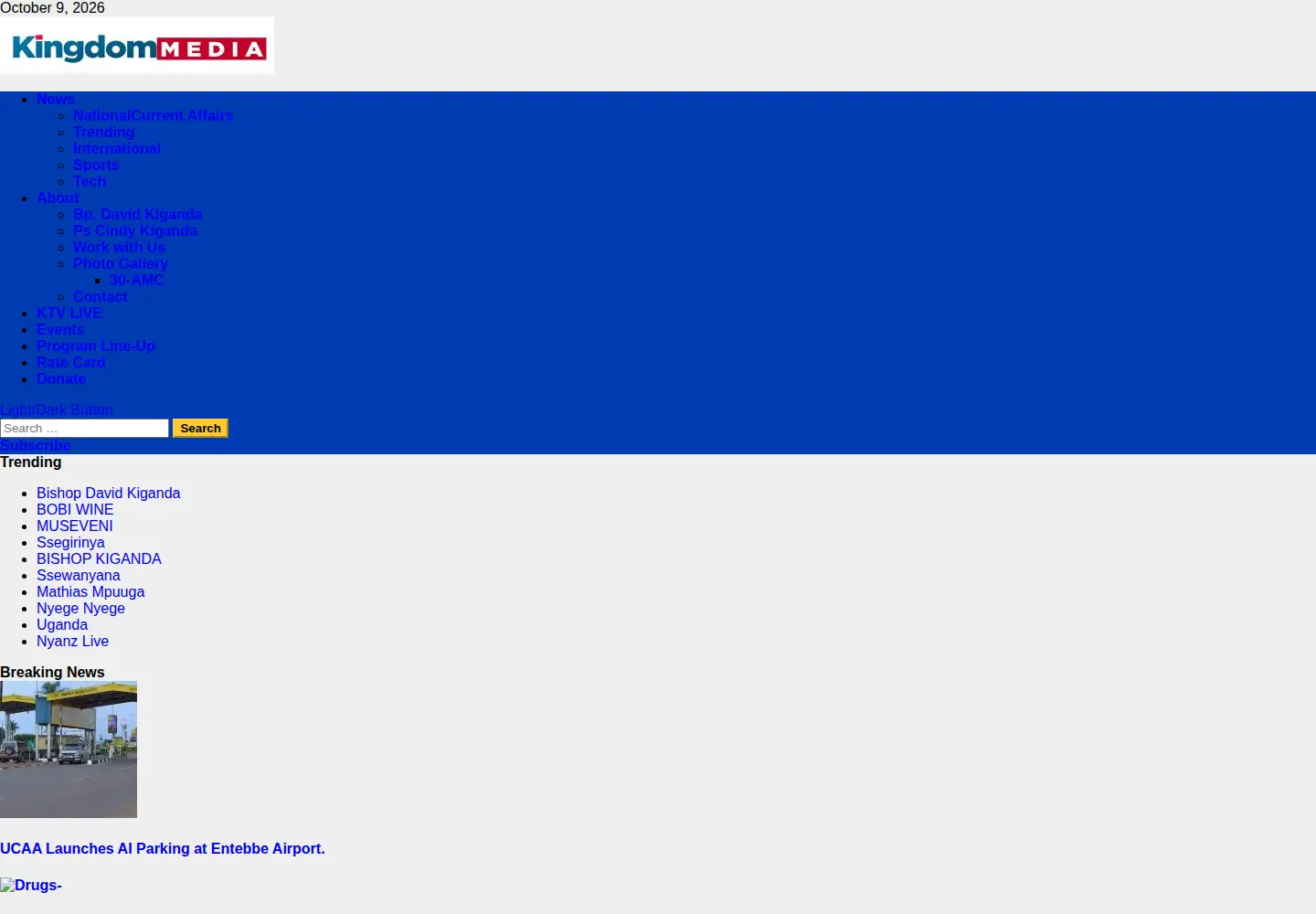 Screenshot of kingdommediaug.com