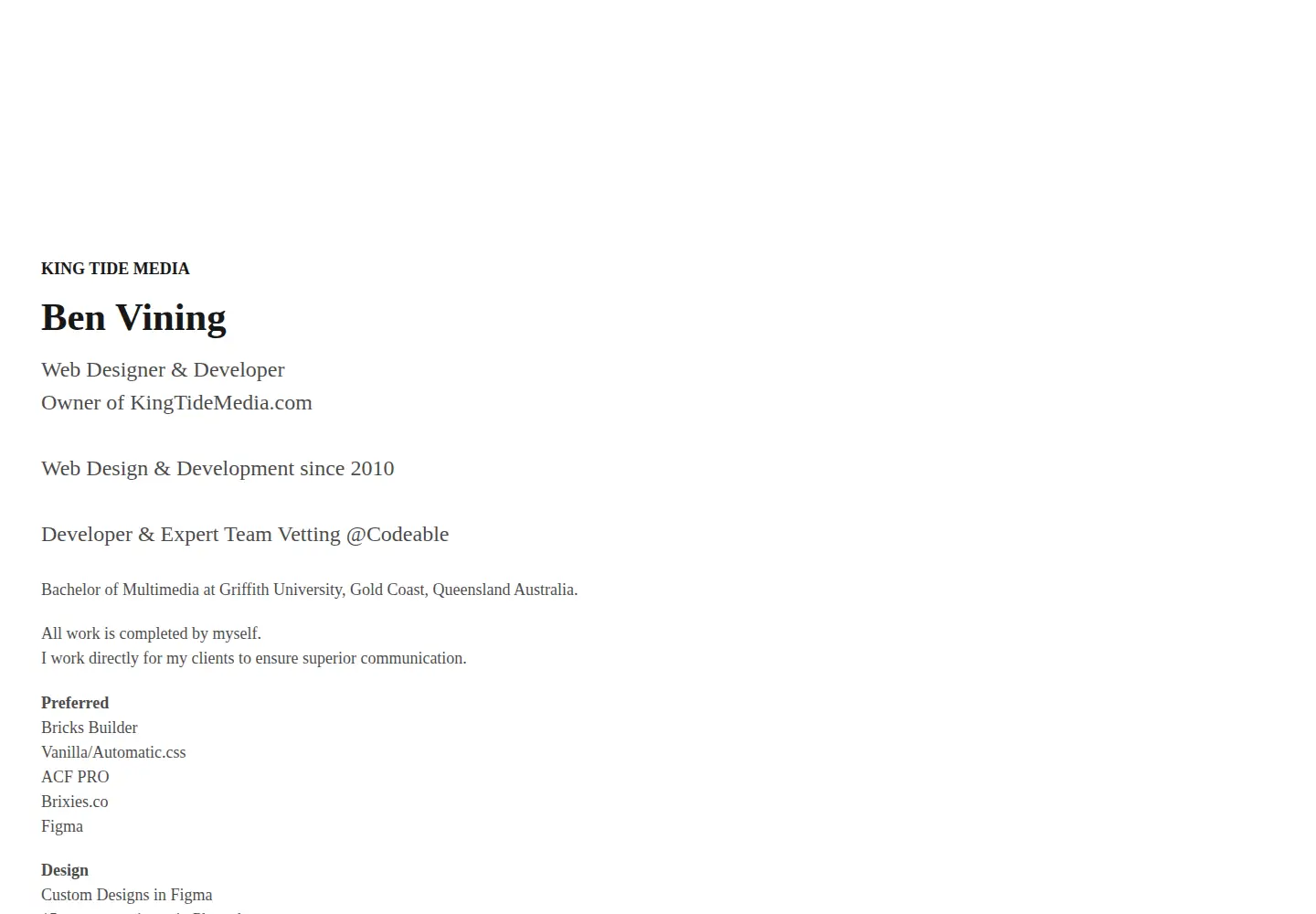 Screenshot of kingtidemedia.com