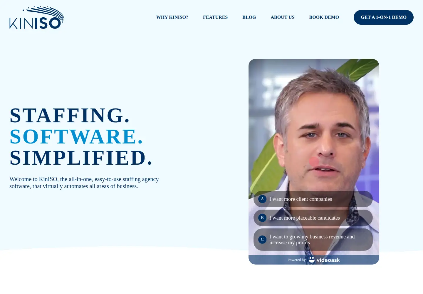 Screenshot of kinisosoftware.com