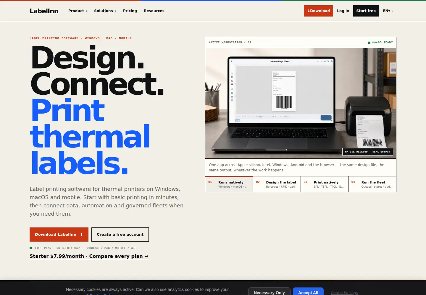 Screenshot of labelinn.com