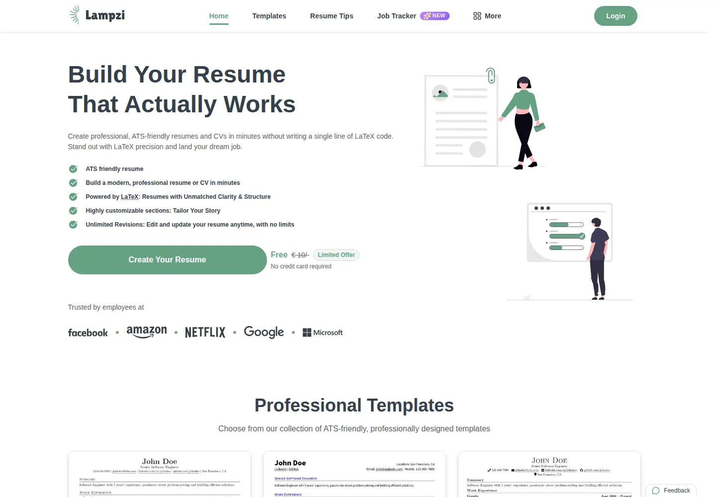 Screenshot of lampzi.com
