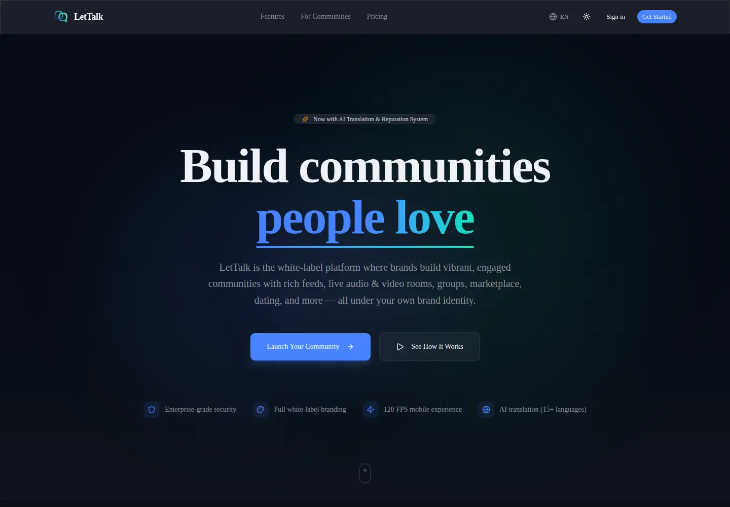 Screenshot of let-talk.com