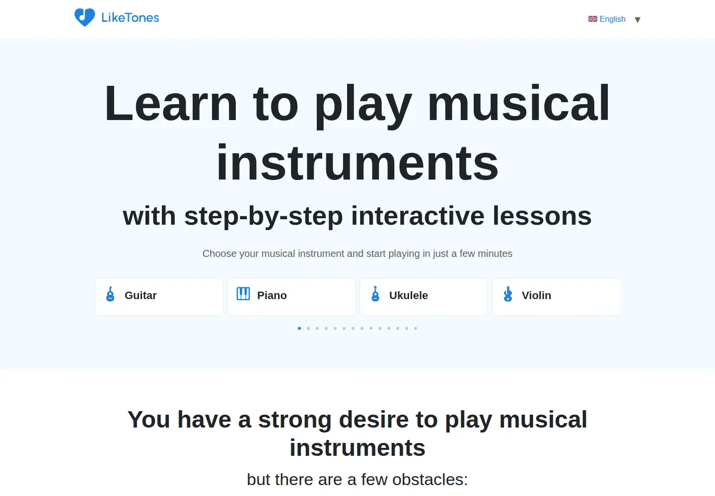 Screenshot of liketones.com