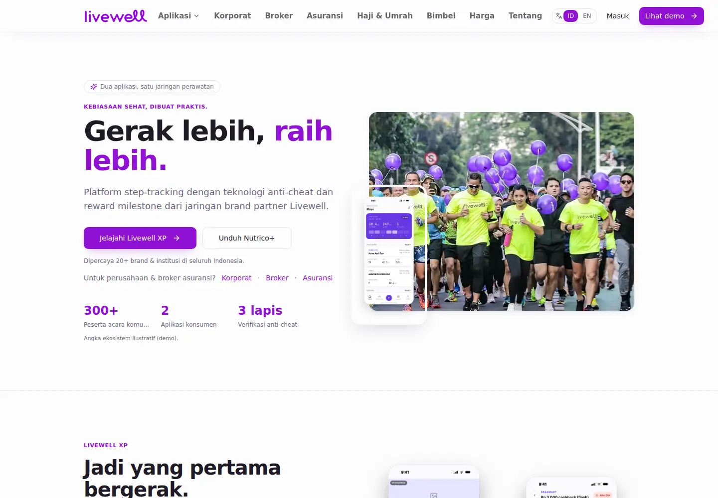Screenshot of livewellindo.com