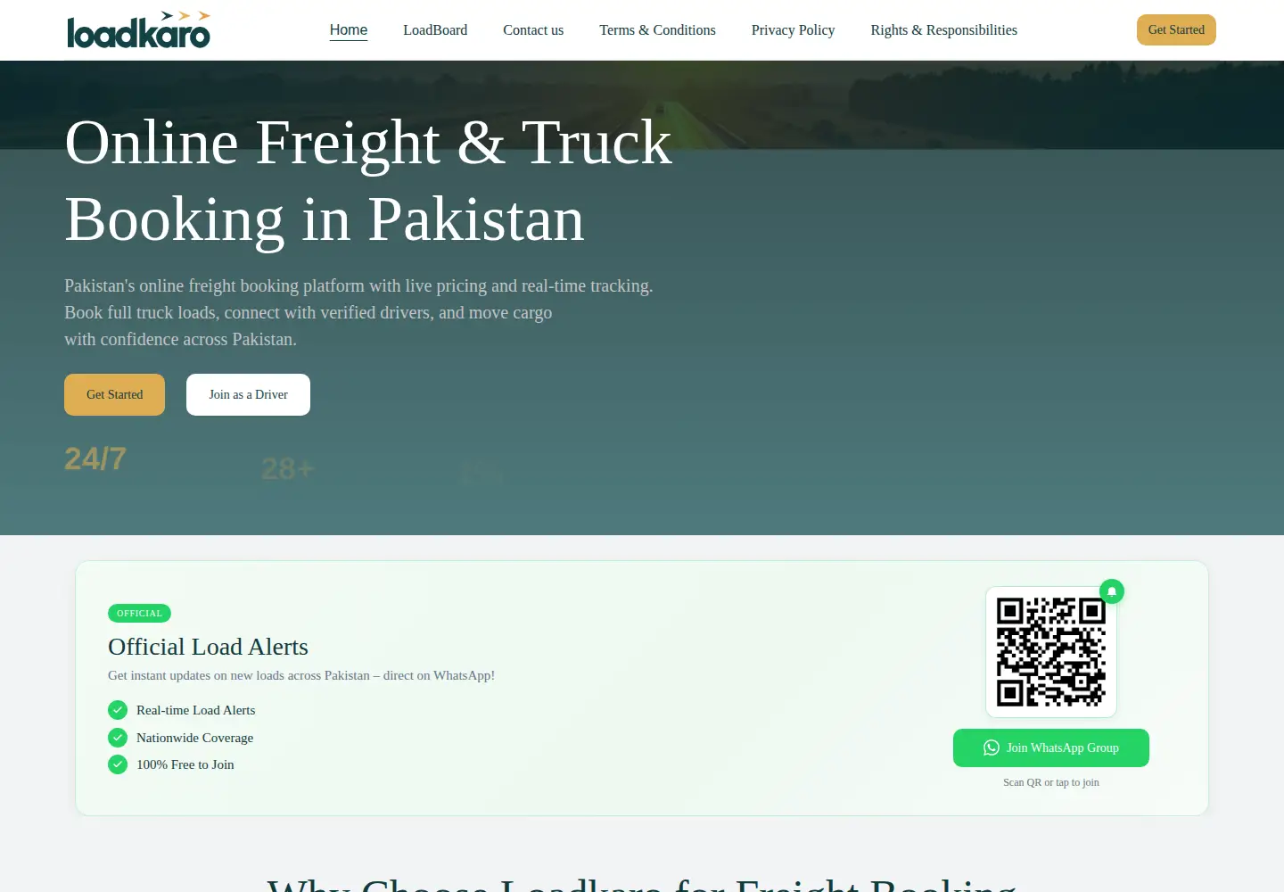 Screenshot of loadkaro.com