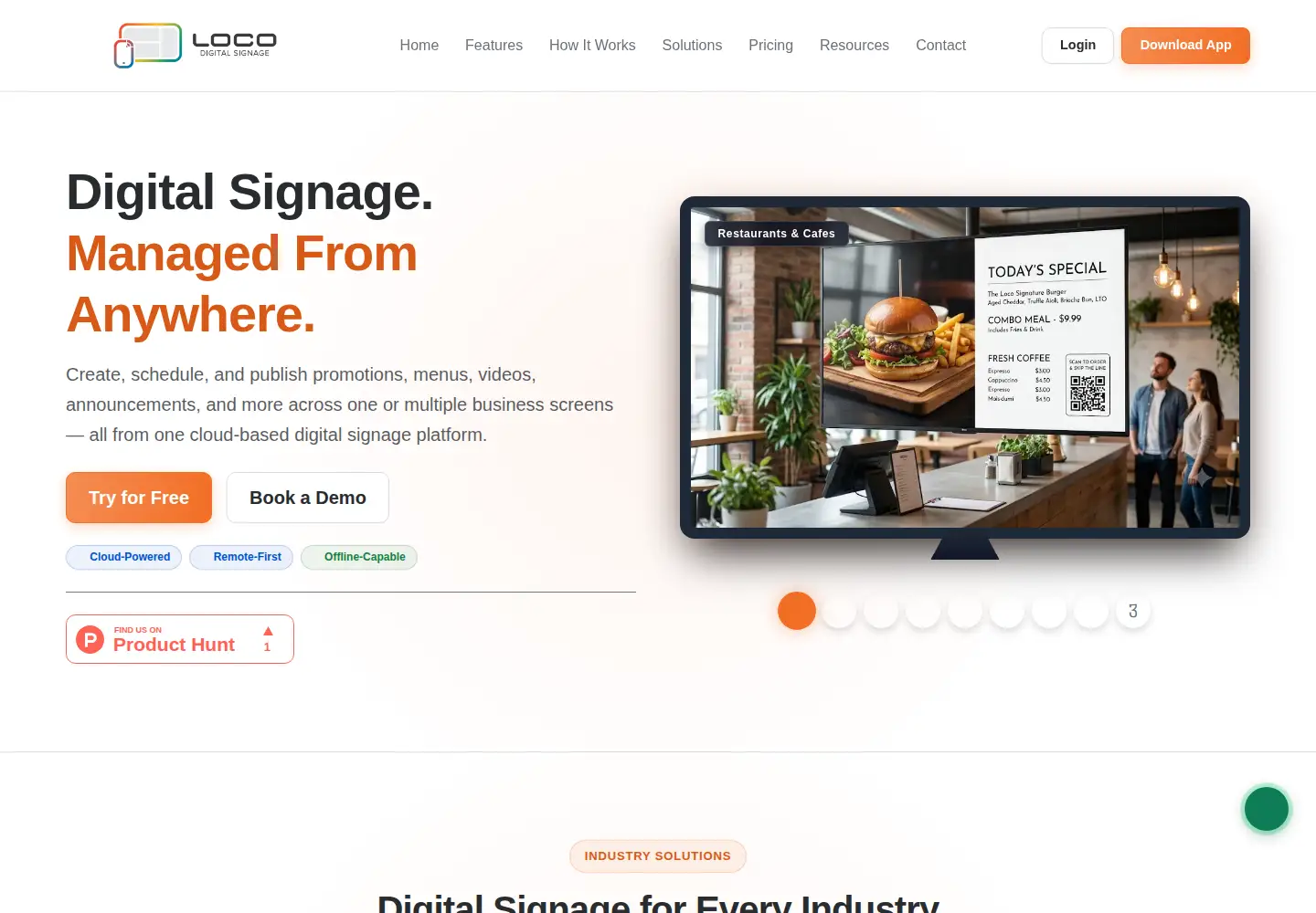 Captured homepage of locosignage.com in the current scan