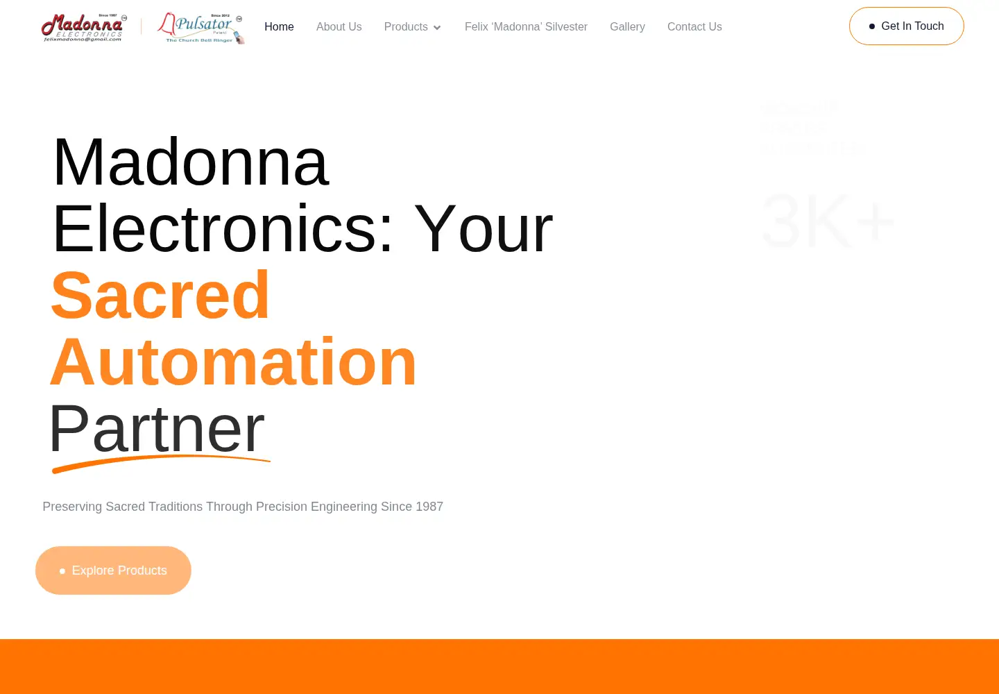 Captured homepage of madonnapulsator.com in the current scan