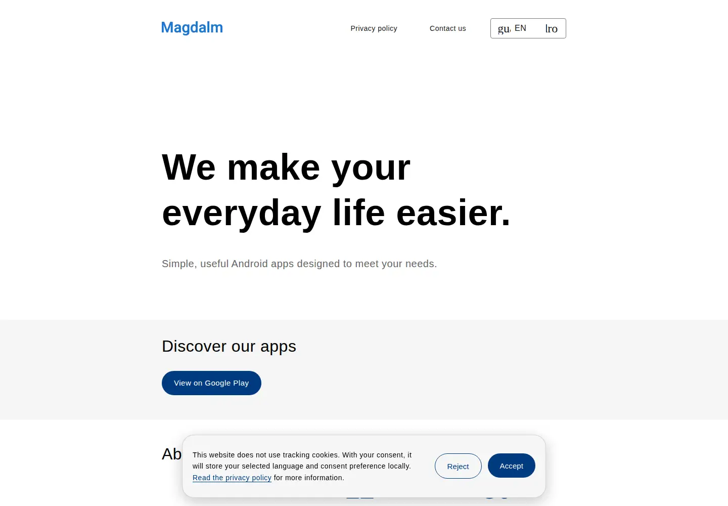 Screenshot of magdalmsoft.com