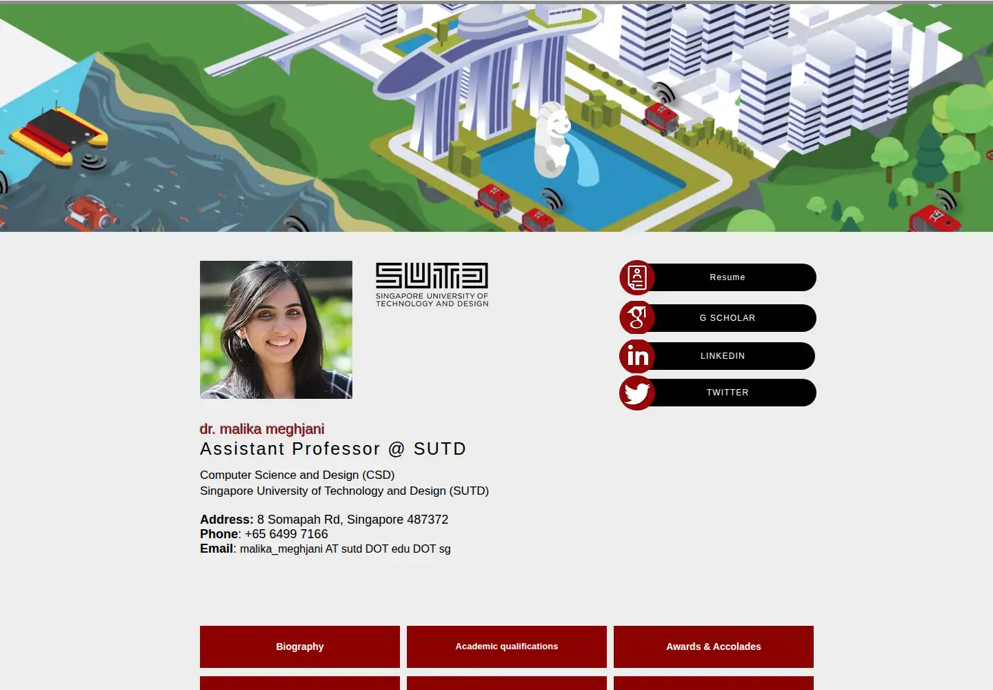 Captured homepage of malikameghjani.com in the current scan