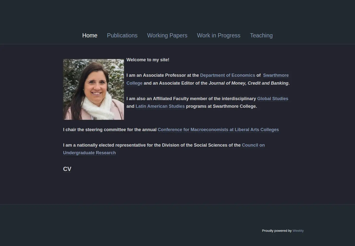 Screenshot of mariapia-olivero.com