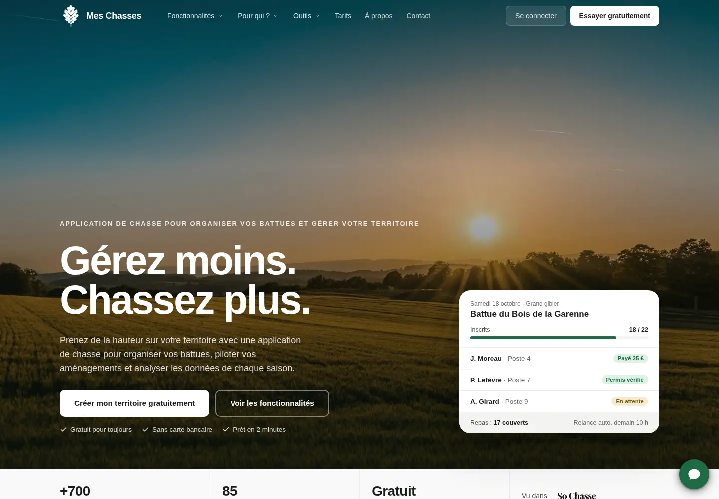 Screenshot of meschasses.com