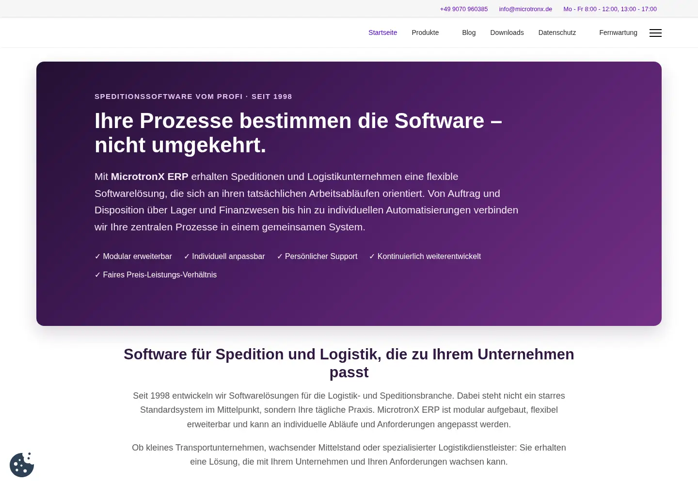 Screenshot of microtronx.com
