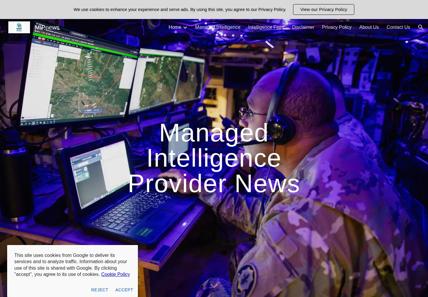 Screenshot of mipnews.com