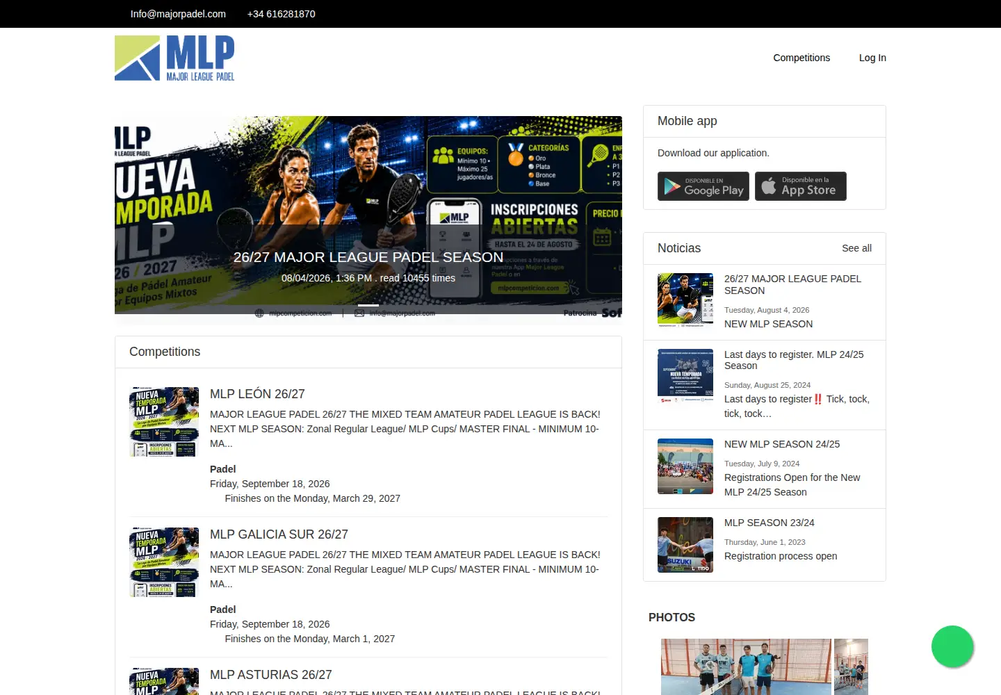 Screenshot of mlpcompeticion.com