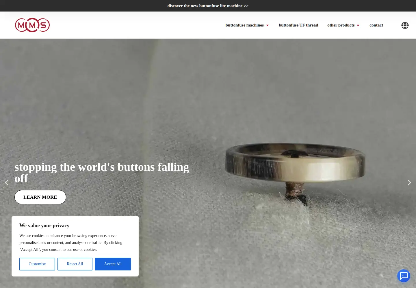 Captured homepage of mmsuk.com in the current scan