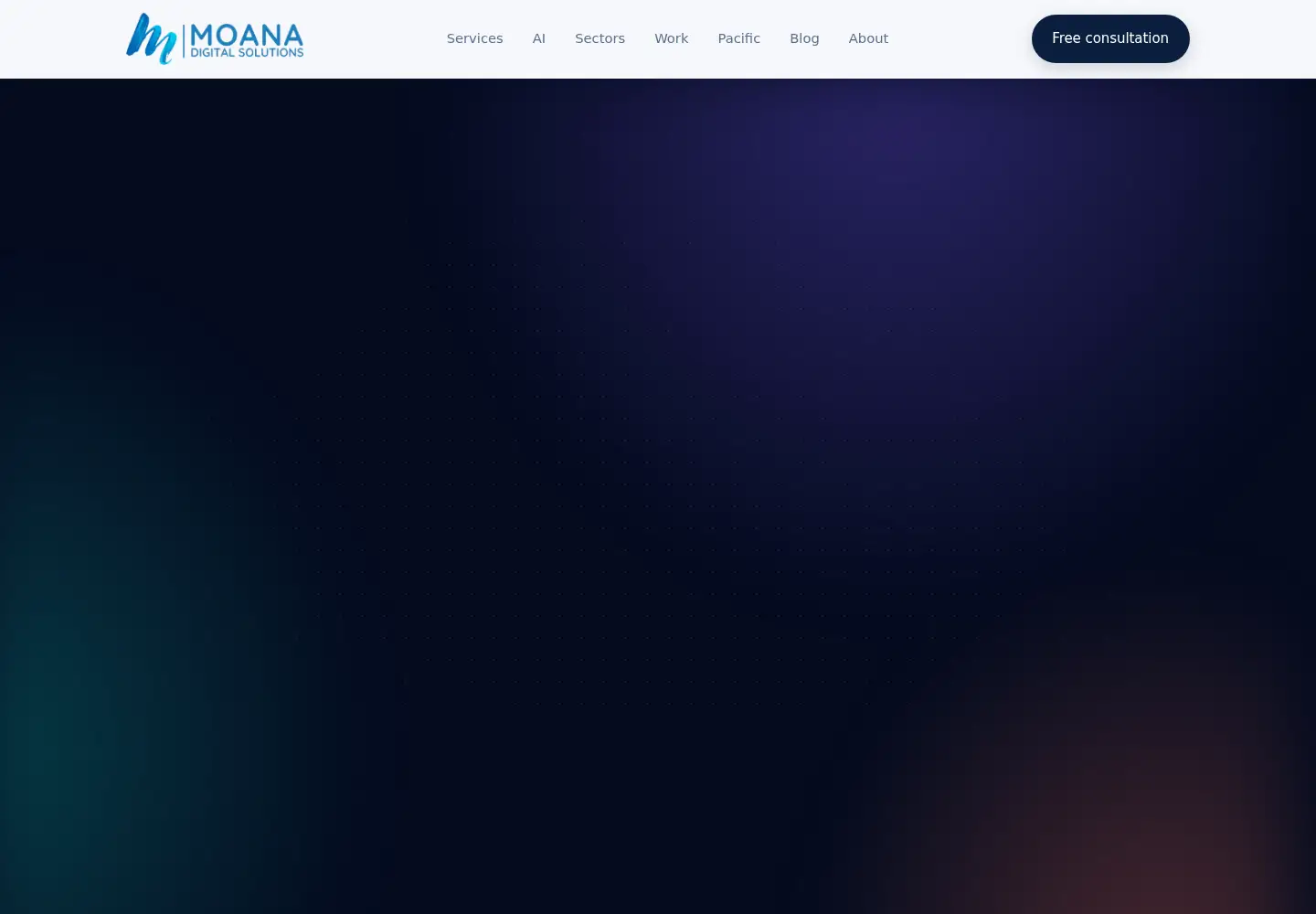 Captured homepage of moanadigitalsolutions.com in the current scan